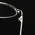 thumbnail image 2 of fastboy Lunettes Rétro Ovales Minuscules Légères et Élégantes pour Hommes Choix à la Mode Matériaux Argent, 2 of 6