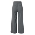 thumbnail image 5 of Kcodviy Pantalon à Jambe Grand pour Femmes Pantalon Rayé pour Femmes Décontracté pour Femmes Travail Affaires Pantalon Décontracté pour Femmes pour le Travail Décontracté Taille Haute Robe à Cordon Pantalon Décontracté Femmes Pantalon Fluide Pantalon de Bureau, 5 of 5