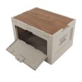 thumbnail image 1 of Folding Storage Box, Collapsible Storage Bins Capacity 50L PP Composite Board With Wooden Lid For Camping, 1 of 8