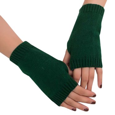 RKSTN Gants pour Femmes Filles Tricotés Bras Sans Doigts Gants d'Hiver Chauds Mitaines Douces Confortables
