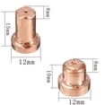 thumbnail image 2 of 10 Pcs Embouts Prolongés pour Électrode et Découpeuse Plasma pour PT31 LG40 40A, 2 of 7