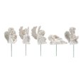 thumbnail image 1 of Cupid Figurine On Stick, 5 Pcs White Angel Figurine Exquisite Beautiful  For Outdoor Terraces, 1 of 8
