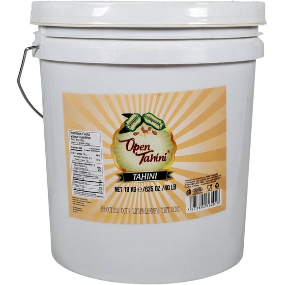 Open Tahini - Tahini Paste - 1ct - 18kg - Rich & Creamy - Perfect for Hummus & Dips (1ct)