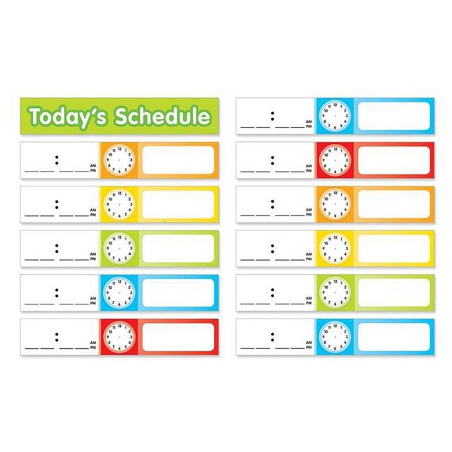 Scholastic Teaching Resources TF-5405-3 Schedule Cards Pocket Chart Add Ons - Pack of 3