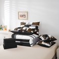 thumbnail image 5 of YST 7 Piece Brown Leopard Print Bedding Set, Safari Cheetah Bed In A Bag, King, 5 of 5