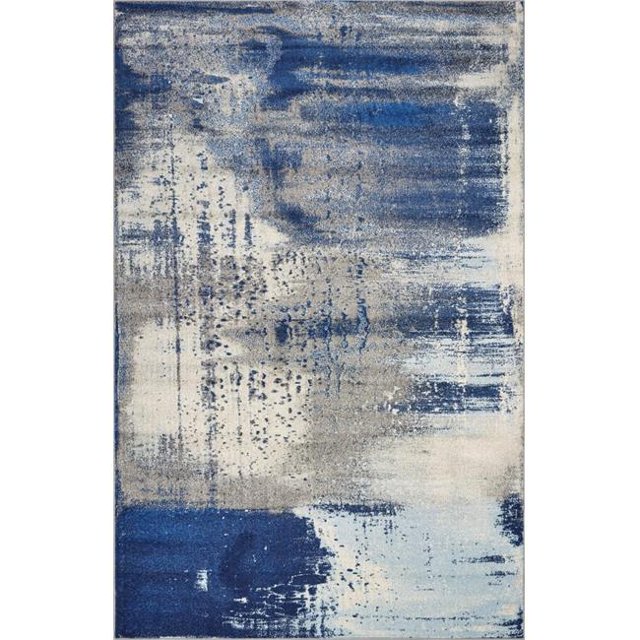 Tapis en Polypropylène Bleu Glace 39 Pouces X 59 Pouces X 0,5 Pouces