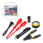 WorkPro Household Electrical Tool Kit ,Wire Stripper, Insulated Screwdrivers, NCV Tester