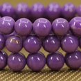 thumbnail image 4 of Bracelet Extensible Unisexe en Perles Rondes de 8 mm en Pierre Précieuse de Phosphosidérite Lavendaire Naturelle de Qualité A 7 Pouces, 4 of 5