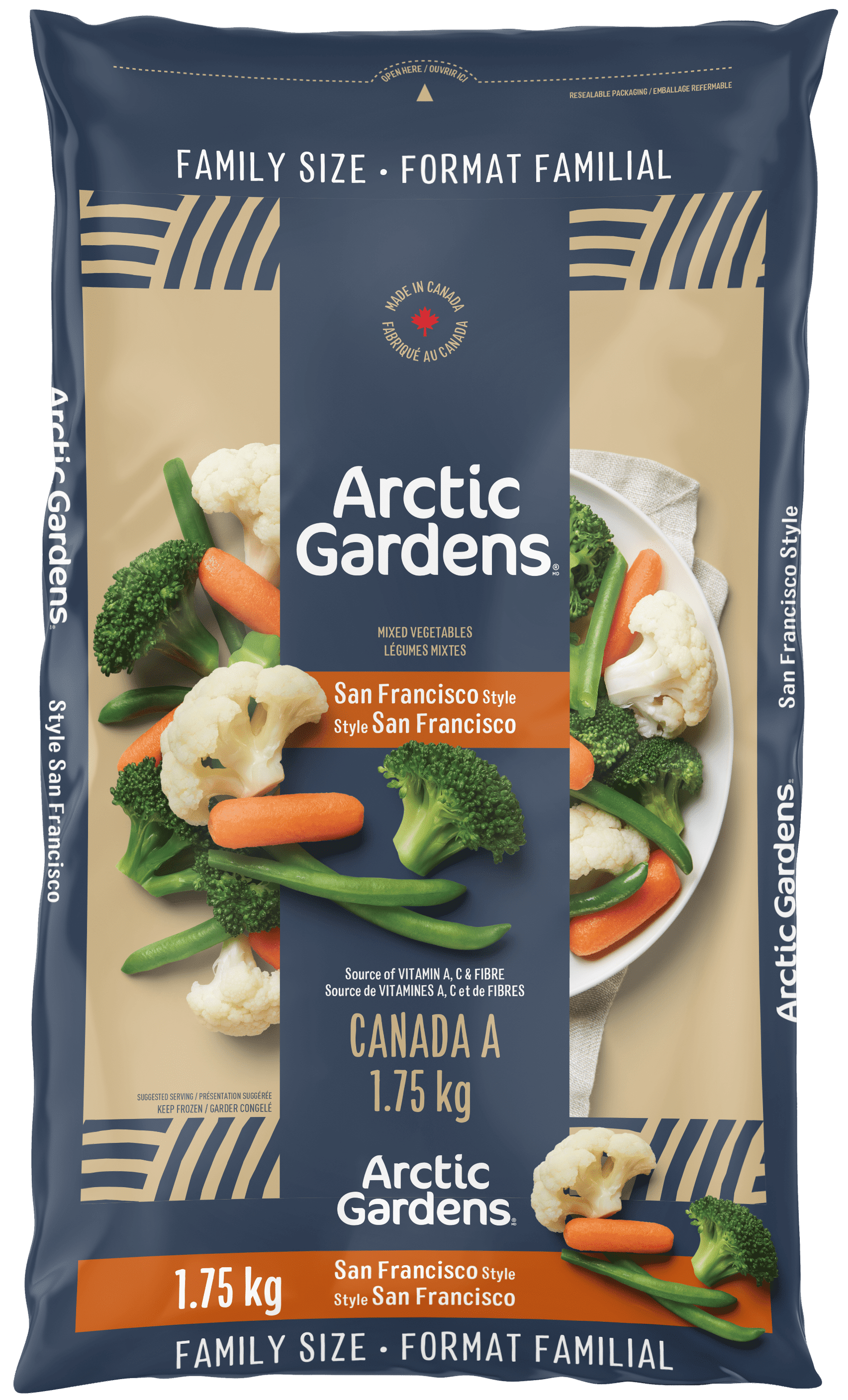 Arctic Gardens San Francisco Style Vegetables Mix, Canada A, Family Size