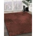 thumbnail image 3 of Ahgly Company Tapis d'Intérieur Lavable en Machine Carré Transitionnel Acajou Brun, 4 Pieds Carré, 3 of 7