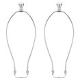 thumbnail image 1 of Uxcell 12 inch Lamp Harp Kit with Finial Lamp Shade Holder Chrome, 2 Set, 1 of 6