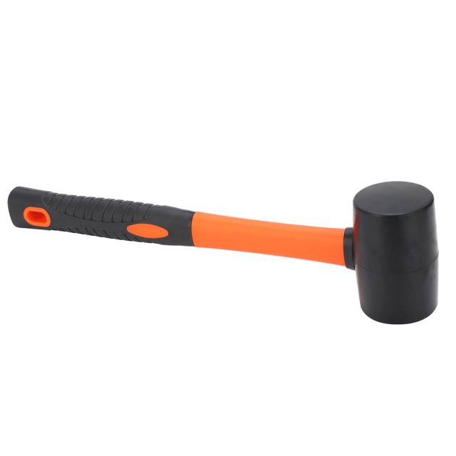 Mallet, Rubber Mallets Plastic Hammer Hand Tool 2-Color Handle Plastic Mallet For Laminate For Woodworking For Tent