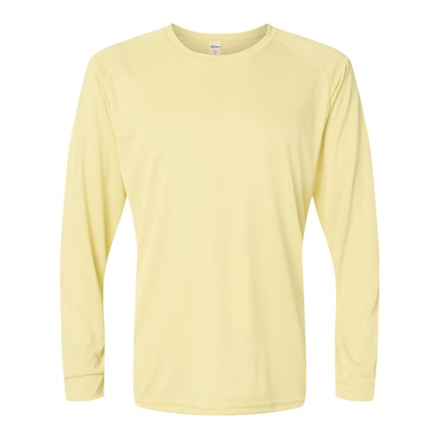 Paragon Mens Long Islander Performance Long Sleeve T-Shirt, 2XL, Pale Yellow
