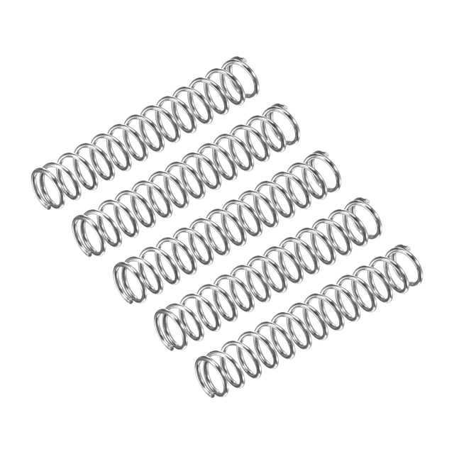 Unique Bargains Ressort de Compression, Lot de 5 en Acier Inoxydable 304, Diamètre 7 mm, Fil 0,8 mm, Longueur 35 mm