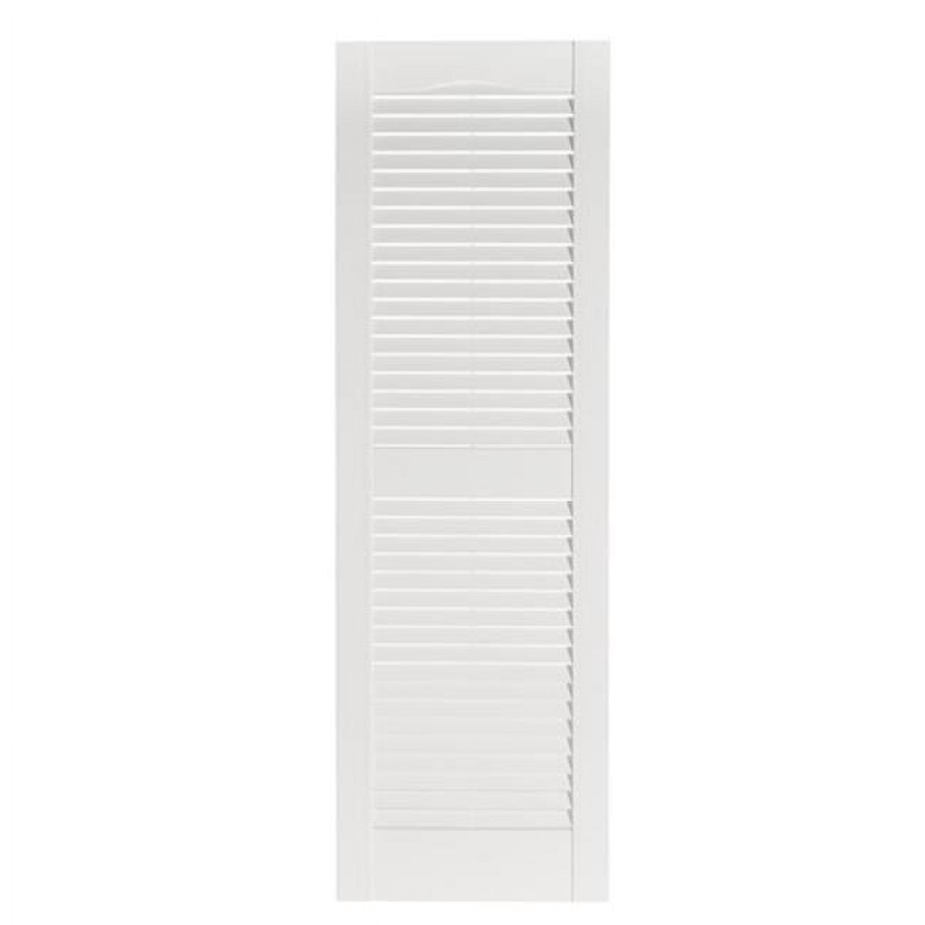 Perfect Persiennes IL501563001 Premier Persienne Extérieure Décorative, Blanc - 15 x 63 Po