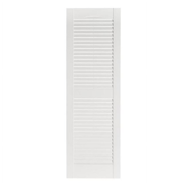 Perfect Persiennes IL501563001 Premier Persienne Extérieure Décorative, Blanc - 15 x 63 Po