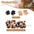 thumbnail image 2 of Uxcell 2 Pack Fall Garlands 5.7Ft Autumn Maple Leaves Garlands Black Yellow, 2 of 7