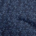thumbnail image 1 of oneOone Velvet Blue Fabric Floral Craft Projects Decor Fabric Printed By The Yard 58 Inch Wide, 1 of 5