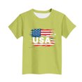 thumbnail image 3 of T-Shirt pour Enfants, Imprimé de la Fête de l'Indépendance à Manches Courtes et Col Rond, Haut Décontracté et Polyvalent pour Garçons et Filles de 3 à 15 Ans, 3 of 6
