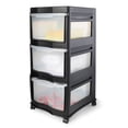 thumbnail image 3 of Life Story Classic 3 Shelf Storage Organizer Plastic Drawers, Black (3 Pack), 3 of 9