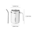 thumbnail image 3 of TopLLC Stainless Steel Mug Breakfast Mug Milk Mug With Lid Coffee Mug Office Mug For Men And Women insulated cup, 3 of 8