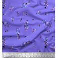 thumbnail image 1 of Soimoi Georgette Viscose Fabric Notes Musical Instrument Print Sewing Fabric Yard 42 Inch Wide, 1 of 1