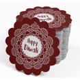 thumbnail image 4 of Inkdotpot 50 Pack Happy Diwali Favor Paper Tags Craft Real Silver Foil Hang Tags, 4 of 6