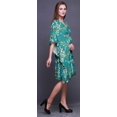 thumbnail image 4 of Bimba Feuilles Courte Caftan Robe Midi Plage Maillot de Bain Couvre-Maillot Femmes Caftan-S-L, 4 of 5