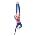 thumbnail image 1 of Blue 28 Inch Plush Monkey Stuffed Animal Long Arm Toy Soft Doll Hanging Decor For Kids Room, 1 of 6