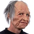 thumbnail image 3 of Gupgi Old Man Woman Mask, Realistic Halloween Human Wrinkle Face Mask, 3 of 4