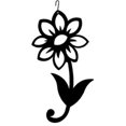 thumbnail image 1 of Village Wrought Iron HOS-172 Shasta Daisy Silhouette Decoration, 1 of 3