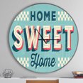 thumbnail image 2 of Designart Horloge Murale Vintage 'Home Sweet Home Style Métal Ancien', 2 of 6