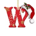 thumbnail image 2 of LSLJS 26 Letters Christmas Tree Decoration Pendant Christmas Tree Ornaments Personalized DIY Christmas Ornaments Christmas Decorations Xmas Tree Hanging Decor, 2 of 5