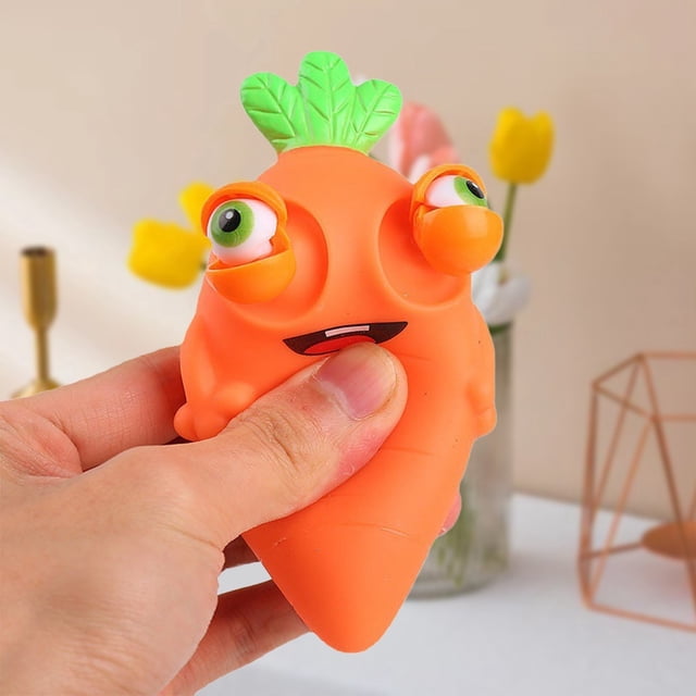 Carrot Stress Toy: Eye Popping For Ultimate Decompression & Perfect & Release Your Tension