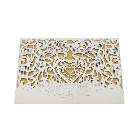 Amdohai 20pcs Love Pattern Invitation Cards Invitation Holders for Wedding Birthday Party Anniversary