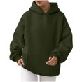 thumbnail image 1 of MeetoTime Women's Oversized Sweatshirt Fall Lightweight Long Sleeve Hoodie Fleece Pocket Pullover Tops, 1 of 6