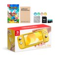 thumbnail image 1 of Nintendo Switch Lite Yellow with Mario Rabbids Kingdom Battle, Mytrix 128GB MicroSD Card and Accessories NS Game Disc Bundle Best Holiday Gift, 1 of 6