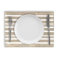 thumbnail image 5 of Fabstyles Broadway Stripe Cotton Placemats Set of 4 Machine Washable Heavyweight Table Mats Perfect for The Kitchen and Dining Table or Outdoor Tables, 5 of 5