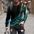 thumbnail image 1 of Meichang T-Shirt à Manches Longues pour Homme Graphique, T-Shirts Graphiques pour Homme Décontractés à Imprimé 3D d'Illusion d'Optique, T-Shirts Mode à Col Rond Confortables à Manches Longues pour Homme, 1 of 5