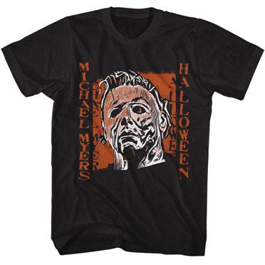 T-Shirt Noir pour Adulte Halloween Effrayant Myers