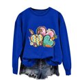 thumbnail image 5 of EGNMCR Easter T-Shirt Imprimé T-Shirts Graphiques pour Femmes Chemises pour Femmes Col Rond Easter Haut Imprimé à Manches Longues Chandails T-Shirts pour Femmes, 5 of 5