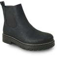 thumbnail image 1 of kozi Canada Women Ankle Casual Riding Bootie Chelsea Boot LEILA-1 Fall Boot Side Zipper Black, 1 of 1