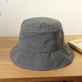 thumbnail image 4 of OULII 1 Pce Casquette de Pêche sur Glace Chapeau de Pêcheur Gris Polyester Phosphorescent, 4 of 6