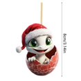 thumbnail image 2 of Unique And Beautiful Decorated Acrylic Pendant With Beautiful Patterns And Ribbon Diameter Suitable For Indoor And Outdoor Decoration Holiday Party Decoration Guitar Christmas Ornament That Makes, 2 of 3