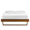 thumbnail image 3 of Modway Billie Queen Rubberwood and MDF Wood Platform Bed Frame in Walnut, 3 of 8