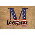 thumbnail image 2 of TopLLC Bathroom Rugs 4th Of July Door Mat Patriotic Doormat Entryway Rug Welcome Independence Day Doormat Stain And Fad Patriotic Decor Welcome Outdoor Mat A map, 2 of 2