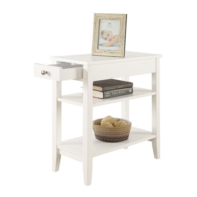Convenience Concepts American Heritage Table d'Appoint à Trois Niveaux, Fini Bois Blanc
