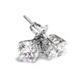 thumbnail image 2 of 1.25CT Lab Grown Diamond Studs Screw Back 14K White Gold, 2 of 2