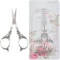 thumbnail image 1 of HLONK 2Inch Stainless Steel Scissors Silver Sewing Embroidery Scissors Small Precision Detail Scissors Vintage Shears Sharp Cutter for Fabric Paper Cutting Craft Art Work DIY Tool DIY, 1 of 9