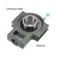 thumbnail image 3 of Unique Bargains UCT207 Take-Up Block Bearings 35mm Bore Cast Iron Bearing Unit Set Screw Lock, 3 of 5